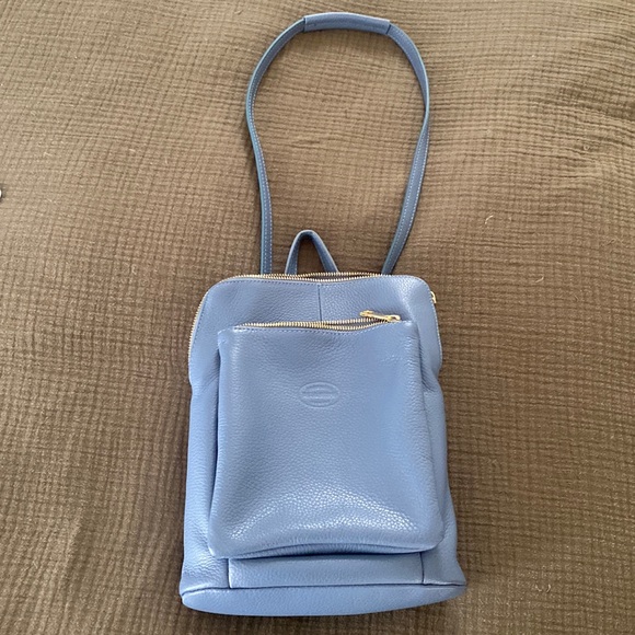 Bags Multipurpose Italy Genuine Leather Purse And Backpack Poshmark